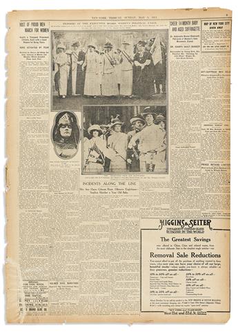 Women’s Political Union, Third Annual Suffrage Parade. Contemporary Illustrated Newspaper Report.